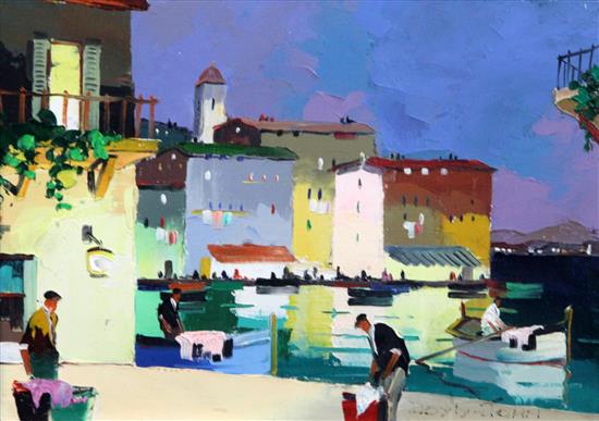 § Cecil Rochfort DOyly John (1906-1993) View of Cannes 9.5 x 13.5in.